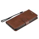For iPhone 12 / 12 Pro Solid Color Horizontal Flip Protective Leather Case with Holder & Card Slots & Wallet & Photo Frame & Lanyard(Brown) - 6