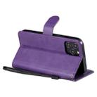 For iPhone 12 / 12 Pro Solid Color Horizontal Flip Protective Leather Case with Holder & Card Slots & Wallet & Photo Frame & Lanyard(Purple) - 4