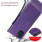 For iPhone 12 / 12 Pro Solid Color Horizontal Flip Protective Leather Case with Holder & Card Slots & Wallet & Photo Frame & Lanyard(Purple) - 8