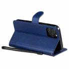 For iPhone 12 / 12 Pro Solid Color Horizontal Flip Protective Leather Case with Holder & Card Slots & Wallet & Photo Frame & Lanyard(Blue) - 4