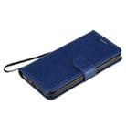 For iPhone 12 / 12 Pro Solid Color Horizontal Flip Protective Leather Case with Holder & Card Slots & Wallet & Photo Frame & Lanyard(Blue) - 6