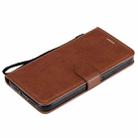 For iPhone 12 Pro Max Solid Color Horizontal Flip Protective Leather Case with Holder & Card Slots & Wallet & Photo Frame & Lanyard(Brown) - 7