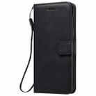 For iPhone 12 Pro Max Solid Color Horizontal Flip Protective Leather Case with Holder & Card Slots & Wallet & Photo Frame & Lanyard(Black) - 2