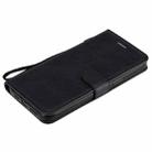 For iPhone 12 Pro Max Solid Color Horizontal Flip Protective Leather Case with Holder & Card Slots & Wallet & Photo Frame & Lanyard(Black) - 7
