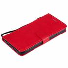 For iPhone 12 Pro Max Solid Color Horizontal Flip Protective Leather Case with Holder & Card Slots & Wallet & Photo Frame & Lanyard(Red) - 7