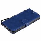 For iPhone 12 Pro Max Solid Color Horizontal Flip Protective Leather Case with Holder & Card Slots & Wallet & Photo Frame & Lanyard(Blue) - 7