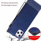 For iPhone 12 Pro Max Solid Color Horizontal Flip Protective Leather Case with Holder & Card Slots & Wallet & Photo Frame & Lanyard(Blue) - 9