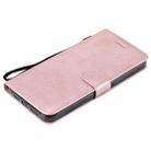 For iPhone 12 Pro Max Solid Color Horizontal Flip Protective Leather Case with Holder & Card Slots & Wallet & Photo Frame & Lanyard(Rose Gold) - 7