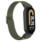 For Xiaomi Smart Band 9 / 8 Plastic Plug Wave Elastic Nylon Watch Band(Bright Green) - 2