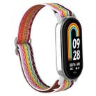 For Xiaomi Smart Band 9 / 8 Plastic Plug Wave Elastic Nylon Watch Band(Colorful) - 2