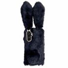 For Samsung Galaxy S24 FE 5G Cute Plush Rabbit TPU Phone Case(Black) - 1
