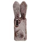 For Samsung Galaxy S24+ 5G Cute Plush Rabbit TPU Phone Case(Brown) - 1