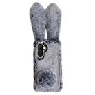 For Samsung Galaxy S23 FE 5G Cute Plush Rabbit TPU Phone Case(Dark Grey) - 1