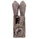 For Samsung Galaxy S23 Ultra 5G Cute Plush Rabbit TPU Phone Case(Brown) - 1