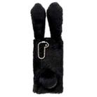 For Samsung Galaxy S23+ 5G Cute Plush Rabbit TPU Phone Case(Black) - 1