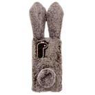 For Samsung Galaxy S23 5G Cute Plush Rabbit TPU Phone Case(Brown) - 1