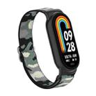 For Xiaomi Smart Band 9 / 8 Plastic Plug Plain Elastic Nylon Watch Band(Camo Jungle) - 2