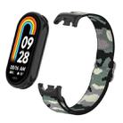 For Xiaomi Smart Band 9 / 8 Plastic Plug Plain Elastic Nylon Watch Band(Camo Jungle) - 3