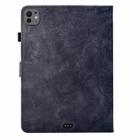 For iPad Air 11 2025 / 2024 / iPad Pro 11 Flowers and Bird Embossed Smart Leather Tablet Case(Black) - 3