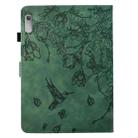 For Lenovo Tab M9 Flowers and Bird Embossed Smart Leather Tablet Case(Green) - 3