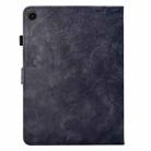 For Lenovo Tab M10 Plus 3rd Gen Flowers and Bird Embossed Smart Leather Tablet Case(Black) - 3