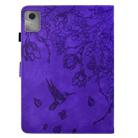 For Lenovo Tab M11 Flowers and Bird Embossed Smart Leather Tablet Case(Purple) - 3