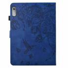 For Lenovo Tab P11 2nd Gen Flowers and Bird Embossed Smart Leather Tablet Case(Dark Blue) - 3