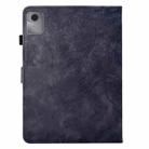 For Lenovo Xiaoxin Pad 11 2025 Flowers and Bird Embossed Smart Leather Tablet Case(Black) - 3