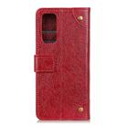 For Xiaomi Mi 10 Ultra Copper Buckle Nappa Texture Horizontal Flip Leather Case with Holder & Card Slots & Wallet(Wine Red) - 3