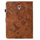 For Samsung Galaxy Tab A 10.5 T590 Flowers and Bird Embossed Smart Leather Tablet Case(Brown) - 3