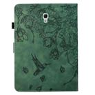 For Samsung Galaxy Tab A 10.5 T590 Flowers and Bird Embossed Smart Leather Tablet Case(Green) - 3