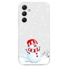 For Samsung Galaxy S24 5G Christmas Painted Pattern TPU Transparent Phone Case(Snowman) - 2