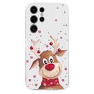 For Samsung Galaxy S24 Ultra 5G Christmas Painted Pattern TPU Transparent Phone Case(Elk) - 2