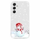 For Samsung Galaxy S24 FE 5G Christmas Painted Pattern TPU Transparent Phone Case(Snowman) - 2