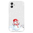 For Samsung Galaxy A05 Christmas Painted Pattern TPU Transparent Phone Case(Snowman) - 2