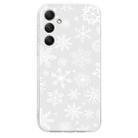 For Samsung Galaxy A14 4G / 5G Christmas Painted Pattern TPU Transparent Phone Case(Snowflakes) - 2