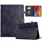 For Amazon Kindle 11th 2022 Flowers and Bird Embossed Smart Leather Tablet Case(Black) - 1