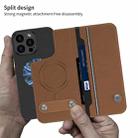 For iPhone 16 Pro Max GKK Detachable Flip Leather MagSafe Phone Case(Brown) - 3