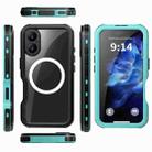 For iPhone 16 Plus RedPepper IP68 Waterproof Triple-proof MagSafe Phone Case(Black Blue) - 2