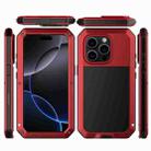 For iPhone 16 Pro Max RedPepper Triple-proof Metal Phone Case(Red) - 2