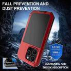 For iPhone 16 Pro Max RedPepper Triple-proof Metal Phone Case(Red) - 3