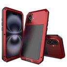 For iPhone 16 Plus RedPepper Triple-proof Metal Phone Case(Red) - 1