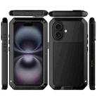 For iPhone 16 RedPepper Triple-proof Metal Phone Case(Black) - 2