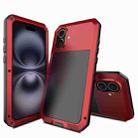 For iPhone 16 RedPepper Triple-proof Metal Phone Case(Red) - 1