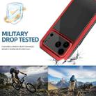 For iPhone 17 Pro RedPepper Triple-proof Metal Phone Case(Red) - 3