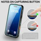 For iPhone 17 Pro Max RedPepper Transparent Dot IP68 Waterproof Triple-proof MagSafe Phone Case(Black Blue) - 8