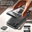 For iPhone 17 Pro Max RedPepper Transparent Dot IP68 Waterproof Triple-proof MagSafe Phone Case(Black Dark Grey) - 6