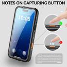 For iPhone 17 Pro Max RedPepper Transparent Dot IP68 Waterproof Triple-proof MagSafe Phone Case(Black Dark Grey) - 8