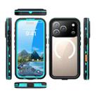 For iPhone 17 Pro RedPepper Transparent Dot IP68 Waterproof Triple-proof MagSafe Phone Case(Black Blue) - 2