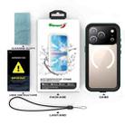 For iPhone 17 Pro RedPepper Transparent Dot IP68 Waterproof Triple-proof MagSafe Phone Case(Black Blue) - 7